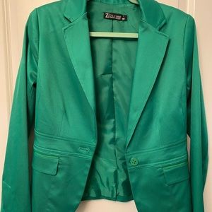 Emerald green blazer